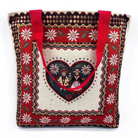 Stofftasche ALPENLAND, Gobelin Jacquard