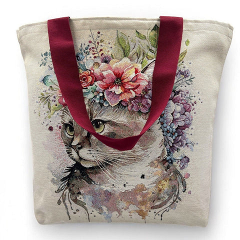 Stofftasche KITTY, Gobelin Jacquard