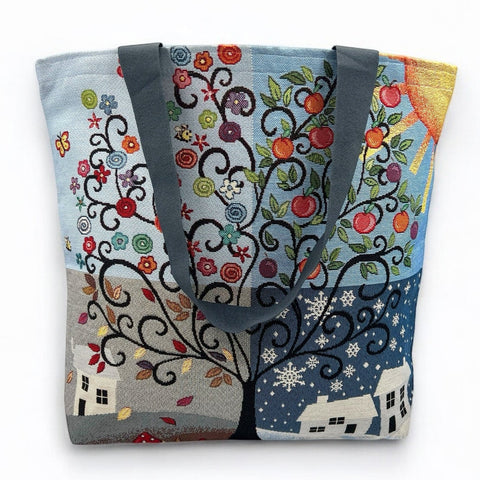 Stofftasche 4 STAGIONI, Gobelin Jacquard