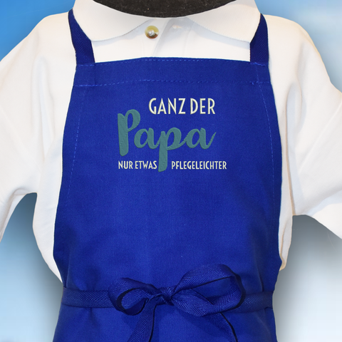 Original Südtiroler Kinder-Bauernschurz "Ganz der Papa..."