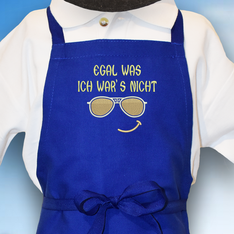 Original Südtiroler Kinder-Bauernschurz "EGAL WAS ICH..."