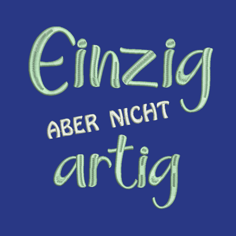 Original Südtiroler Kinder-Bauernschurz "Einzig aber nicht artig"