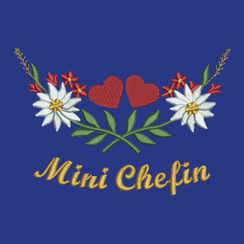 Original Südtiroler Kinder-Bauernschurz "Mini Chefin"