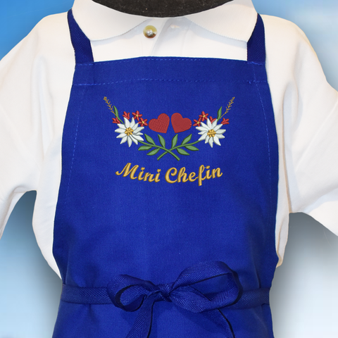 Original Südtiroler Kinder-Bauernschurz "Mini Chefin"