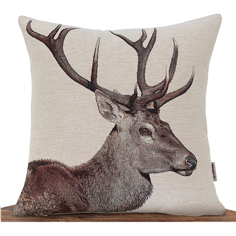 Kissenbezug HIRSCH, Animal Collection, Gobelin Jacquard