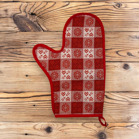 Südtiroler Ofenhandschuh "Rot"