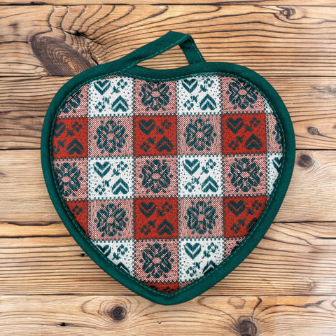 Südtiroler Topflappen Herzform "Multi