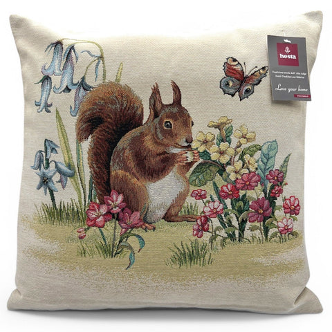 Kissenbezug AMICI ANIMALI ROMY uni, Gobelin Jacquard, 45x45 cm