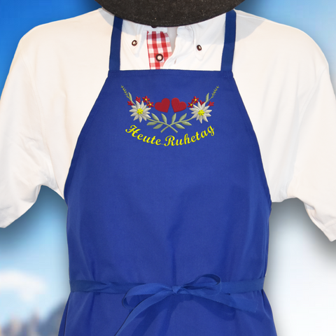 Original Südtiroler Bauernschurz "Heute Ruhetag"